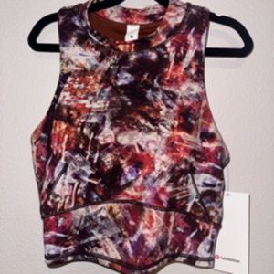 Lululemon Everlux Mesh Cropped Tank Top (NEW WITH TAGS) size 6